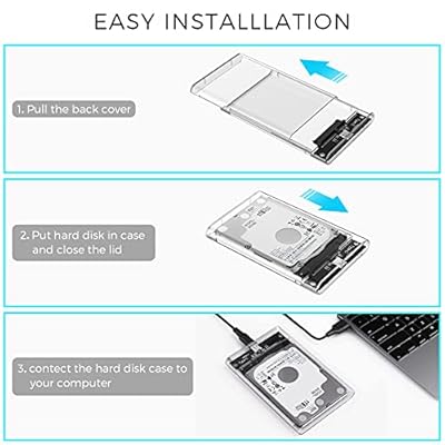 EAGET  2.5 Inch External Hard Drive/SSD  Enclosure