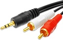  1.5m Black AUX RCA to 3.5mm Audio Cable