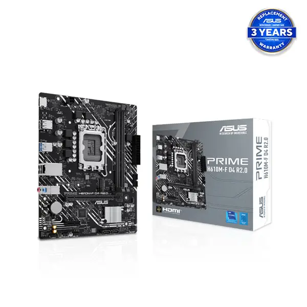 ASUS PRIME H610M-F D4 R2.0 DDR4 LGA1700 mATX Motherboard
