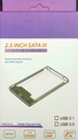 Non Brand 2.5 Inch SATA Transparent HDD/SSD Enclosure