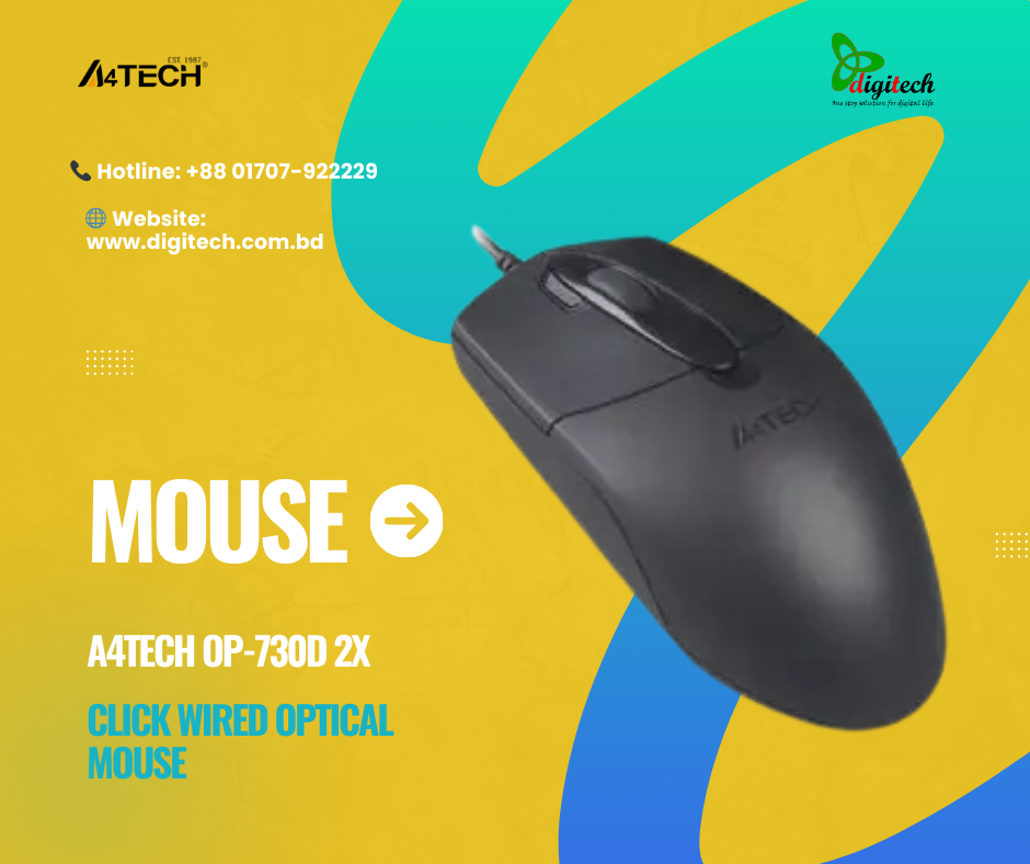 A4TECH OP-730D 2X Click Optical Wired Mouse
