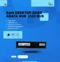 RAM DESKTOP DDR3 ADATA 4GB  1333 BUS