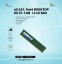 RAM DESKTOP DDR3 ADATA 8GB  1600 BUS  