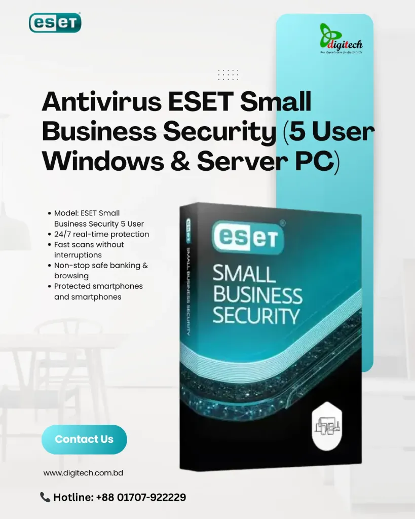  Antivirus ESET Small Business Security (5 User Windows & Server PC)