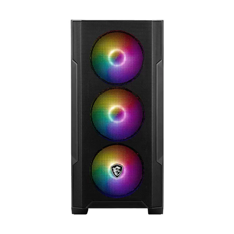 Casing MSI MAG FORGE M100A Mid Tower Micro-ATX Black Gaming Desktop 