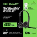  Headset Logitech H390 Stereo USB Headset with Microphone 