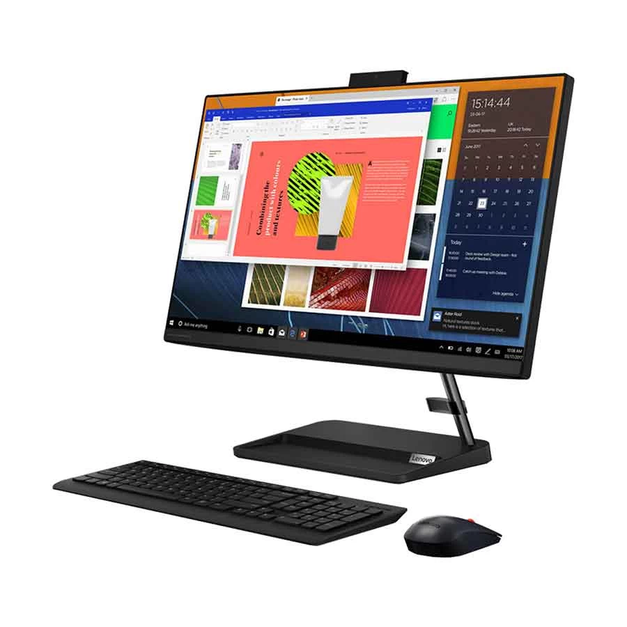 Lenovo IdeaCentre AIO 3 24ITL6 11th Gen Intel Core i3 1115G4 23.8 Inch FHD Display Black 