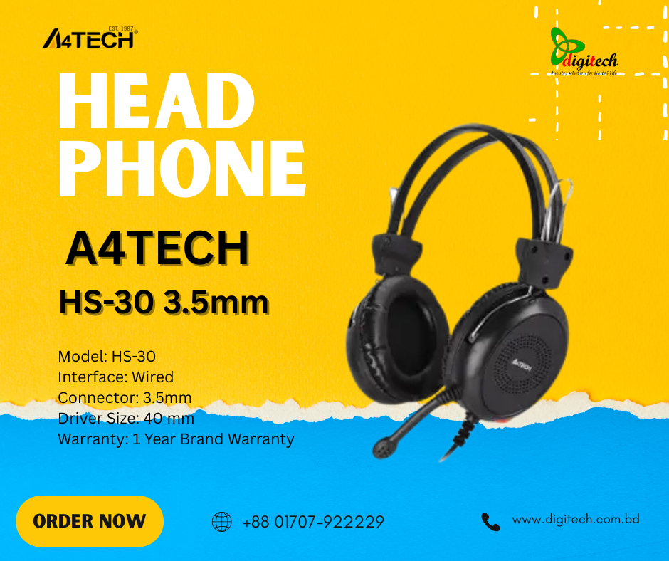 A4TECH HS-30 3.5mm Headphone