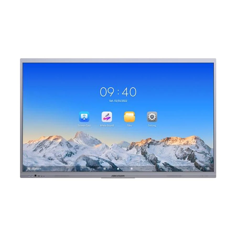Hikvision DS-D5C86RB-B 86 Inch 4K UHD Interactive Flat Panel Display with 8MP AI Camera & 8 Array Mic (Android 13)
