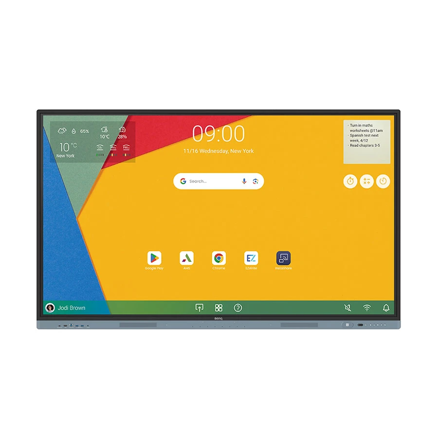 Benq RM6504 65 Inch 4K UHD Education Interactive Flat Panel Display with Camera & WiFi (Android 13)