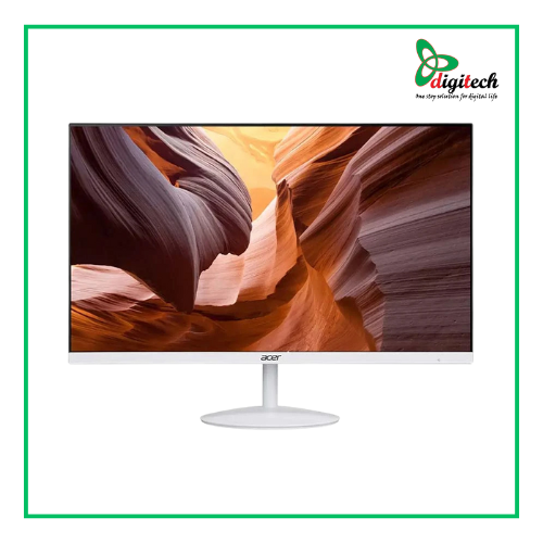 Acer SA222Q Ultra Slim Monitor, 21.5 Inch, FHD, IPS, VGA, HDMI & 1Wx2 - Speakers, 1ms, 100Hz, 3YW, White