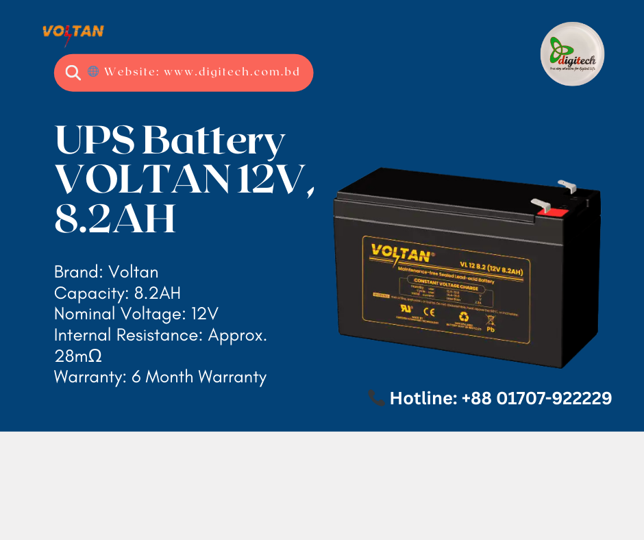 UPS Battery VOLTAN 12V, 8.2AH 