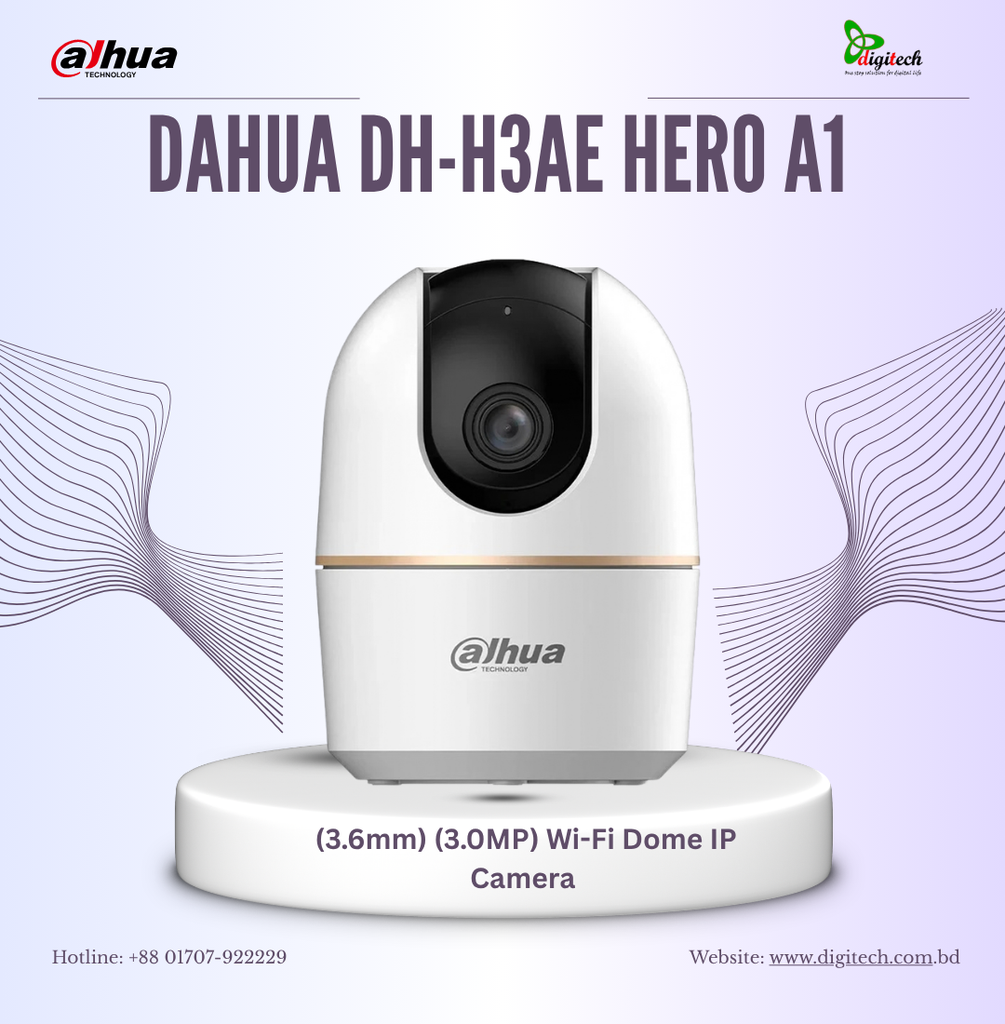 Dahua DH-H3AE Hero A1 (3.6mm) (3.0MP) Wi-Fi Dome IP Camera