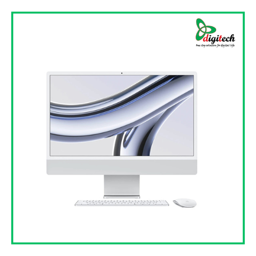Apple iMac (Late 2023, 4 Port) Apple M3 Chip 8GB RAM, 256GB SSD 24 Inch 4.5K Retina Display Silver All in One PC 
