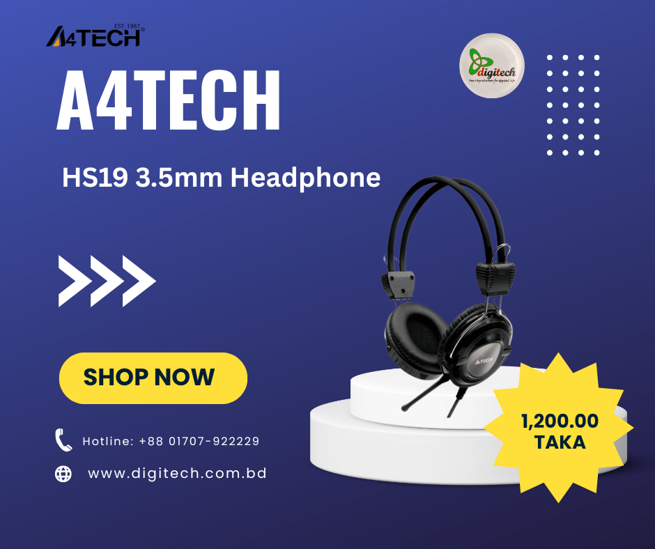 A4TECH HS-19 3.5mm Headphone