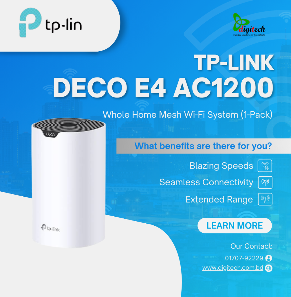 TP-Link Deco E4 AC1200 Dual-band Mesh Router (1 Pack)