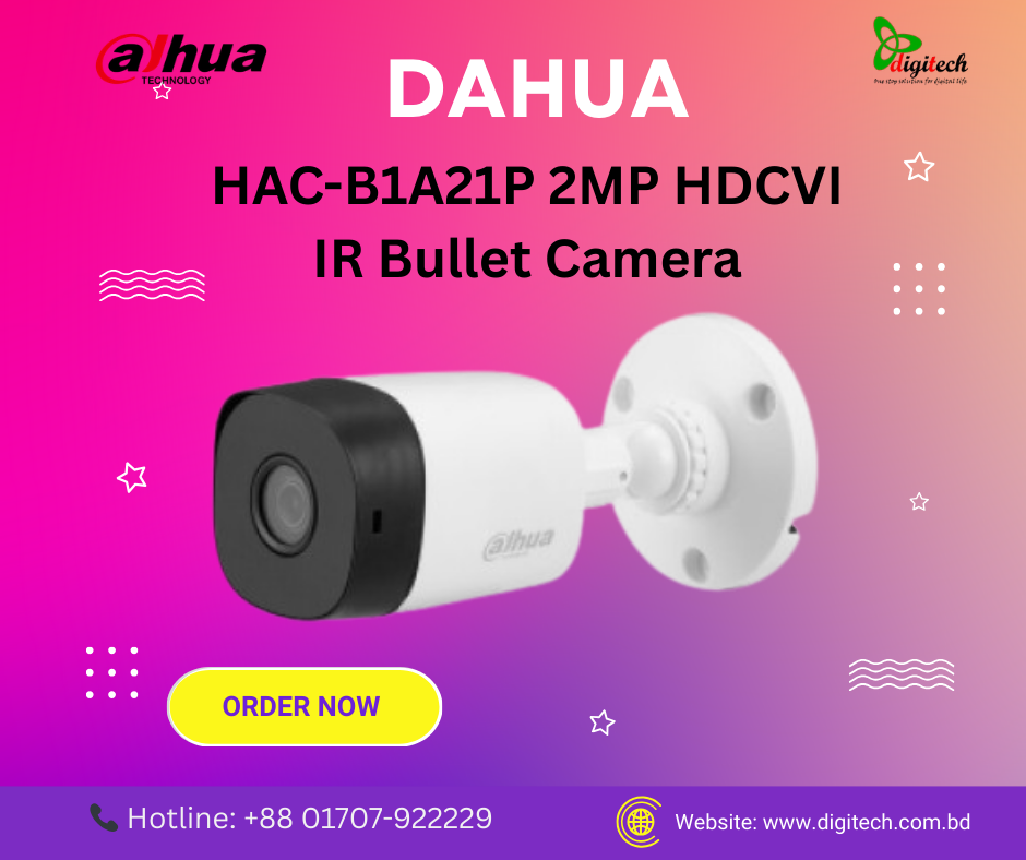 Dahua HAC-B1A21P 2MP HDCVI IR Bullet Camera