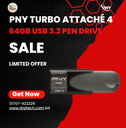 PNY Turbo Attaché 4 64GB USB 3.2 Pen Drive