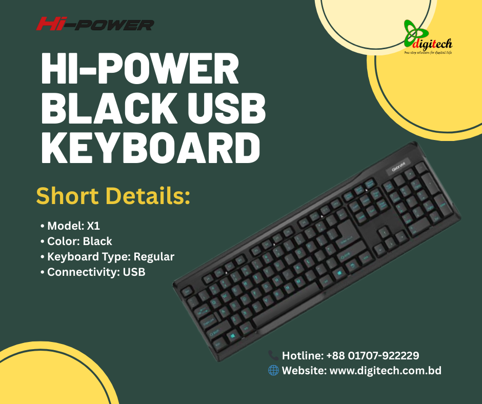 Hi-Power  Black USB Keyboard