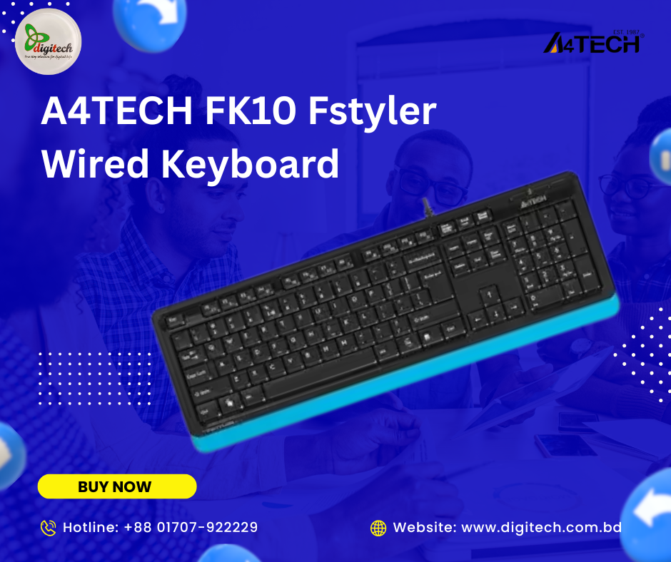 A4TECH FK10 Fstyler Wired Keyboard