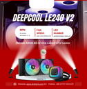 DeepCool LE240 V2 240mm ARGB All-in-One Liquid CPU Cooler