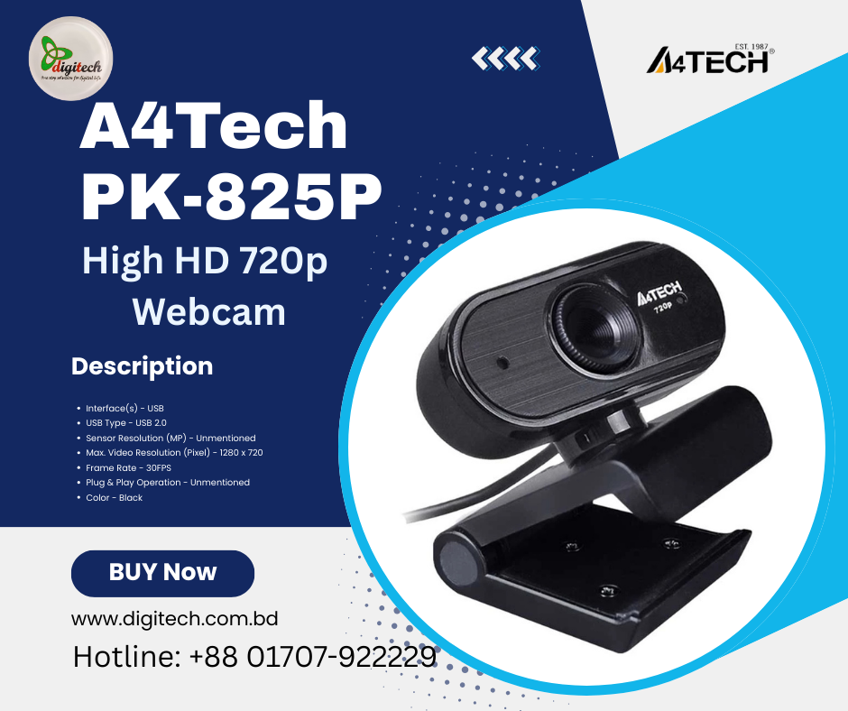 A4Tech PK-825P High HD 720p Webcam