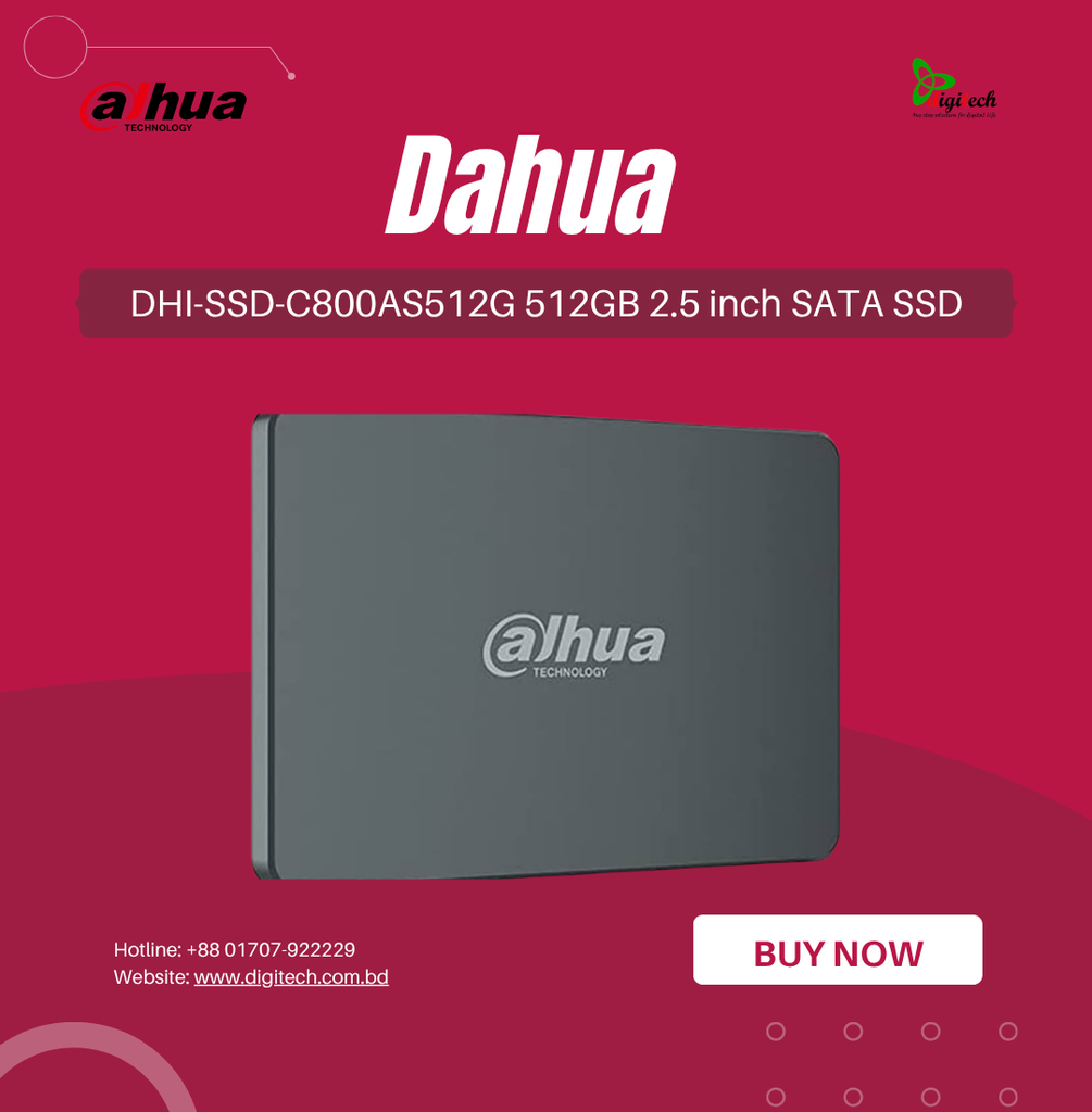 Dahua DHI-SSD-C800AS512G 512GB 2.5 inch SATA SSD