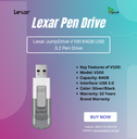 Lexar JumpDrive V100 64GB USB 3.0 Pen Drive1