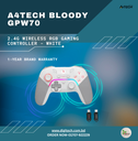 A4Tech Bloody GPW70 2.4G Wireless RGB Gaming Controller - White