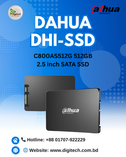 Dahua DHI-SSD-C800AS512G 512GB 2.5 inch SATA SSD